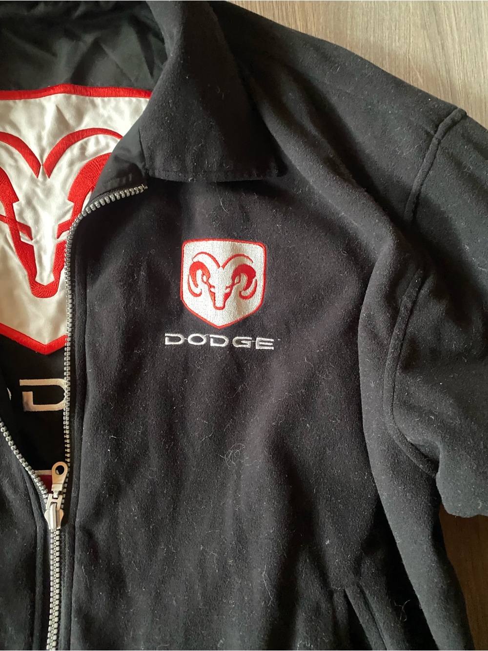 Black & Red dodge Reversible Racing Jacket - Picture 6 of 8